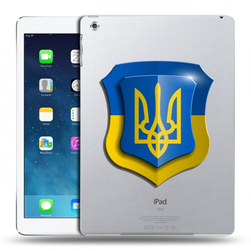 Полупрозрачный дизайнерский пластиковый чехол для Ipad (2017) Флаг Украины