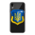 Полупрозрачный дизайнерский пластиковый чехол для Iphone Xr Флаг Украины