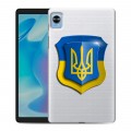 Полупрозрачный дизайнерский силиконовый чехол для Realme Pad Mini Флаг Украины