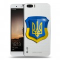 Полупрозрачный дизайнерский силиконовый чехол для Huawei Honor 6 Plus Флаг Украины