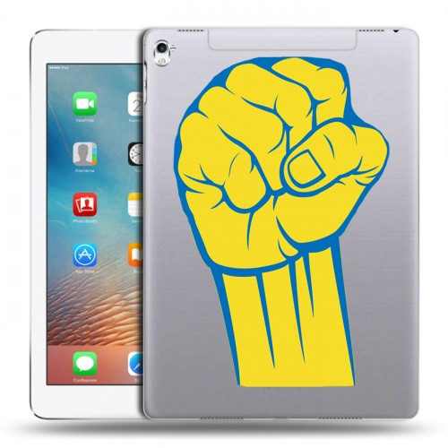 Полупрозрачный дизайнерский силиконовый чехол для Ipad Pro 9.7 Флаг Украины