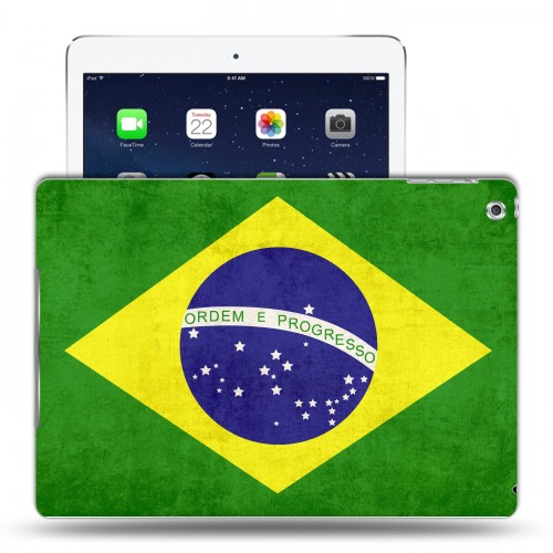 Дизайнерский силиконовый чехол для Ipad (2017) флаг Бразилии