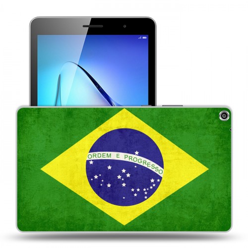 Дизайнерский силиконовый чехол для Huawei MediaPad T3 8 флаг Бразилии