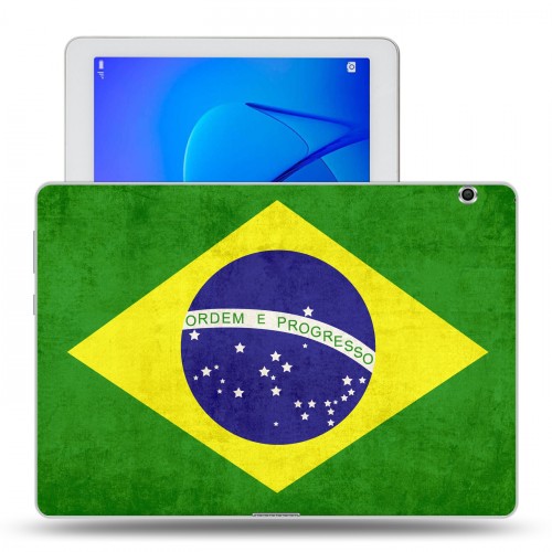 Дизайнерский силиконовый чехол для Huawei MediaPad T3 10 флаг Бразилии
