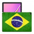 Дизайнерский силиконовый чехол для Huawei MatePad T10 флаг Бразилии