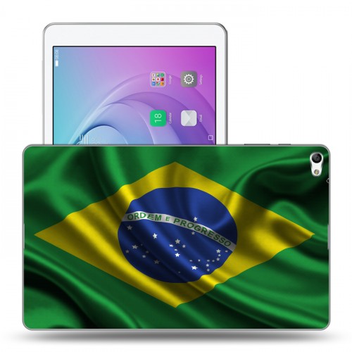 Дизайнерский силиконовый чехол для Huawei MediaPad T2 10.0 Pro флаг Бразилии