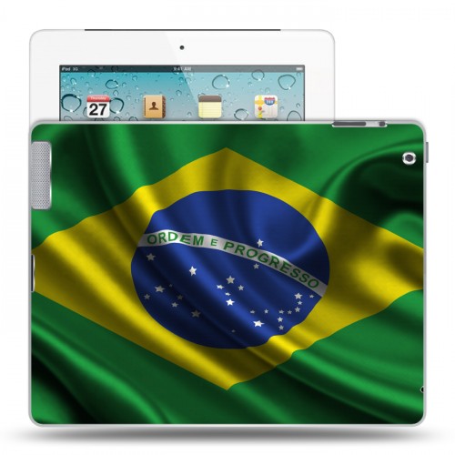 Дизайнерский пластиковый чехол для Ipad 2/3/4 флаг Бразилии