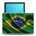 Дизайнерский силиконовый чехол для Huawei MediaPad M5 10.8 флаг Бразилии