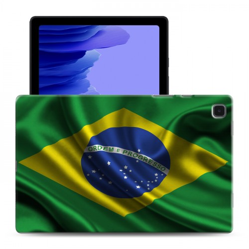 Дизайнерский силиконовый чехол для Samsung Galaxy Tab A7 10.4 (2020) флаг Бразилии