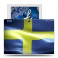 Дизайнерский силиконовый чехол для Lenovo Tab 2 A10-30 флаг Швеции