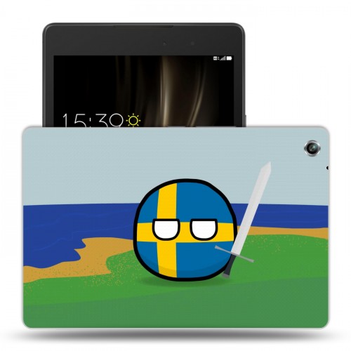 Дизайнерский силиконовый чехол для ASUS ZenPad 3 8.0 Z581KL флаг Швеции