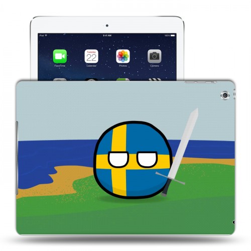 Дизайнерский силиконовый чехол для Ipad Air флаг Швеции