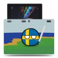 Дизайнерский силиконовый чехол для Lenovo Tab 2 A10 флаг Швеции