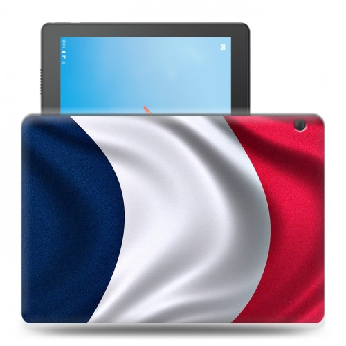 Дизайнерский силиконовый чехол для Lenovo Tab M10 Флаг Франции