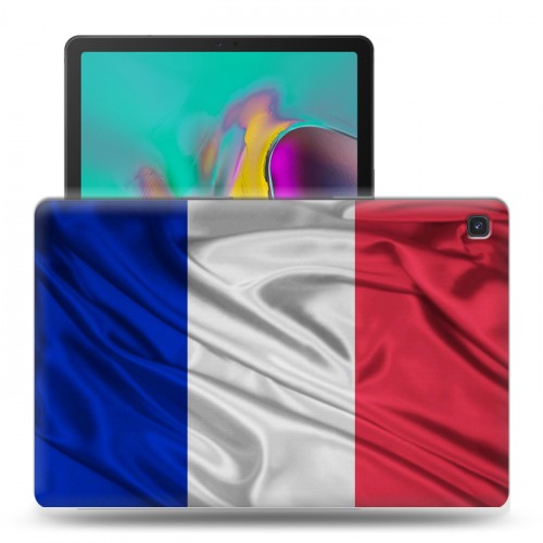 Дизайнерский пластиковый чехол для Samsung Galaxy Tab S5e Флаг Франции