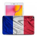 Дизайнерский силиконовый чехол для Samsung Galaxy Tab A 8.0 (2019) Флаг Франции