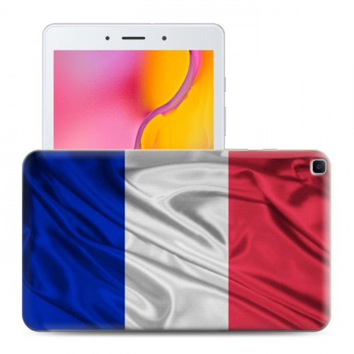 Дизайнерский силиконовый чехол для Samsung Galaxy Tab A 8.0 (2019) Флаг Франции
