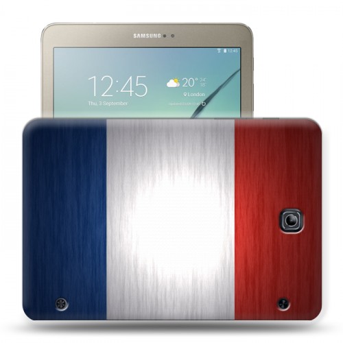 Дизайнерский силиконовый чехол для Samsung Galaxy Tab S2 8.0 Флаг Франции
