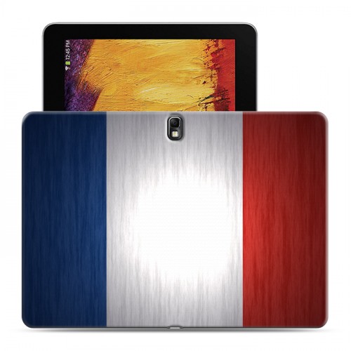 Дизайнерский силиконовый чехол для Samsung Galaxy Note 10.1 2014 editon Флаг Франции