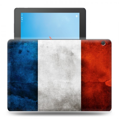 Дизайнерский силиконовый чехол для Lenovo Tab M10 Флаг Франции