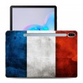Дизайнерский силиконовый чехол для Samsung Galaxy Tab S6 Флаг Франции