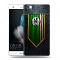 Дизайнерский пластиковый чехол для Huawei P8 Lite флаг Чечни