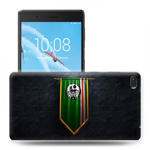 Дизайнерский силиконовый чехол для Lenovo Tab 4 7 Essential флаг Чечни