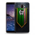 Дизайнерский пластиковый чехол для Nokia 7 Plus флаг Чечни