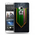 Дизайнерский пластиковый чехол для HTC One (M7) Dual SIM флаг Чечни