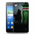 Дизайнерский пластиковый чехол для Huawei Y6 флаг Чечни