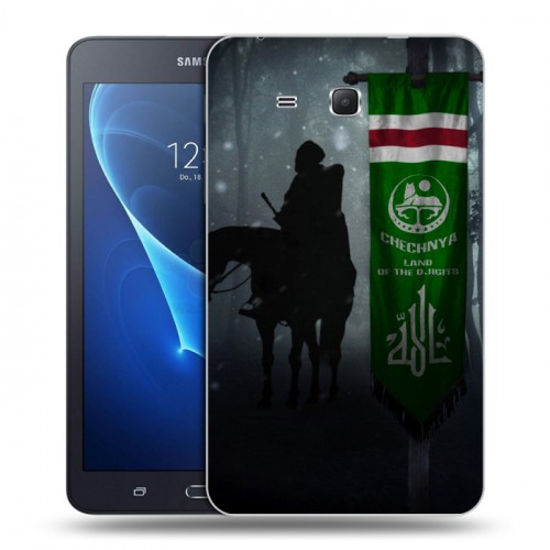 Дизайнерский силиконовый чехол для Samsung Galaxy Tab A 7 (2016) флаг Чечни