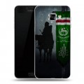 Дизайнерский пластиковый чехол для Samsung Galaxy C5 флаг Чечни