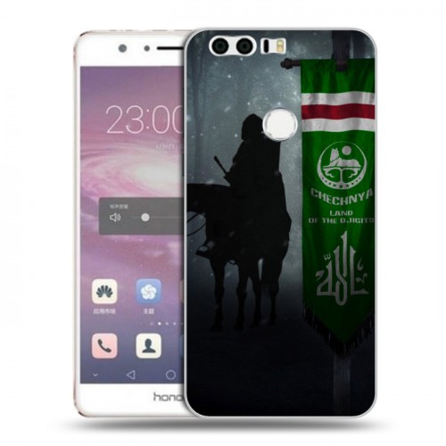 Дизайнерский пластиковый чехол для Huawei Honor 8 флаг Чечни