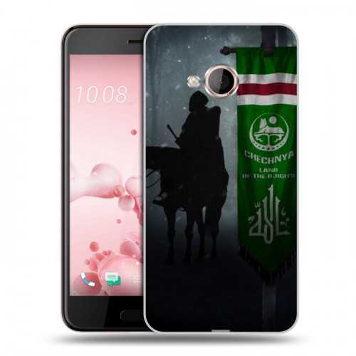 Дизайнерский силиконовый чехол для HTC U Play флаг Чечни