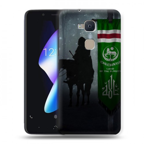 Дизайнерский силиконовый чехол для BQ Aquaris V флаг Чечни
