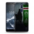 Дизайнерский пластиковый чехол для Nokia 5.1 флаг Чечни