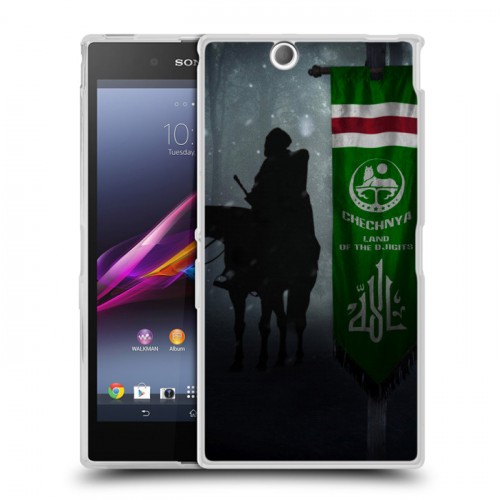 Дизайнерский пластиковый чехол для Sony Xperia Z Ultra  флаг Чечни