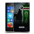 Дизайнерский пластиковый чехол для Microsoft Lumia 435 флаг Чечни