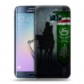 Дизайнерский пластиковый чехол для Samsung Galaxy S6 Edge флаг Чечни