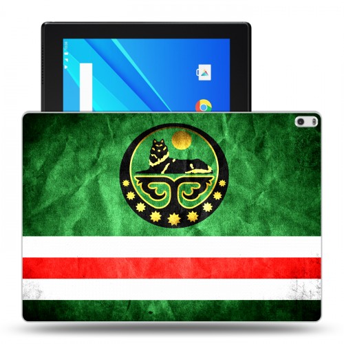 Дизайнерский силиконовый чехол для Lenovo Tab 4 10 Plus флаг Чечни