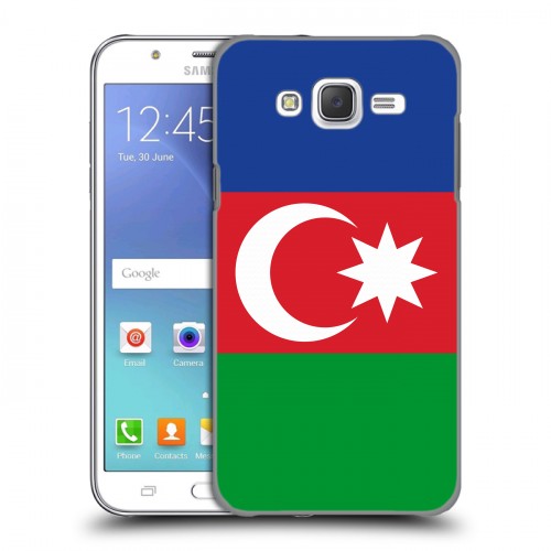 Дизайнерский пластиковый чехол для Samsung Galaxy J5 Флаг Азербайджана