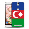 Дизайнерский пластиковый чехол для Elephone P8000 Флаг Азербайджана