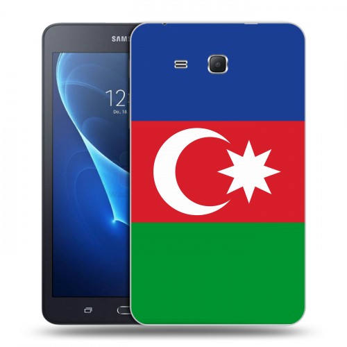 Дизайнерский силиконовый чехол для Samsung Galaxy Tab A 7 (2016) Флаг Азербайджана