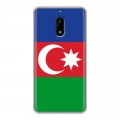 Дизайнерский пластиковый чехол для Nokia 6 Флаг Азербайджана