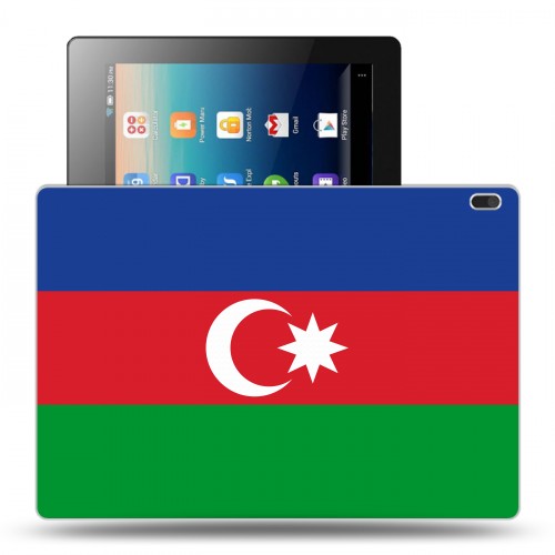 Дизайнерский силиконовый чехол для Lenovo Tab 4 10 Флаг Азербайджана