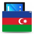 Дизайнерский силиконовый чехол для Lenovo Tab 4 10 Plus Флаг Азербайджана