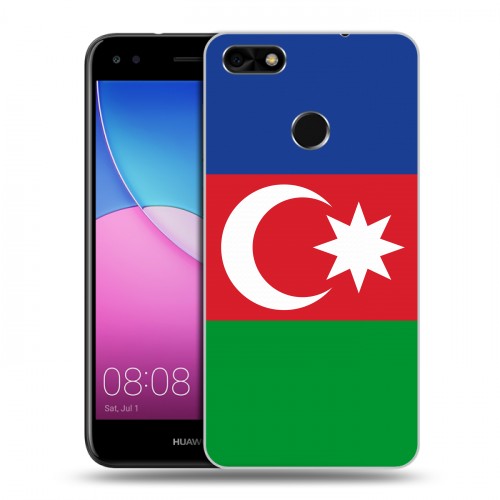 Дизайнерский пластиковый чехол для Huawei Nova Lite (2017) Флаг Азербайджана