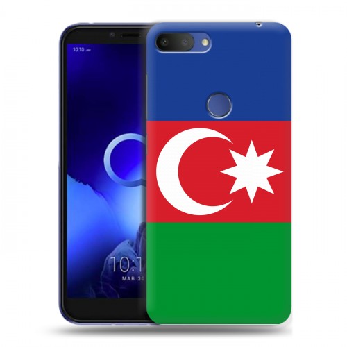 Дизайнерский пластиковый чехол для Alcatel 1S (2019) Флаг Азербайджана