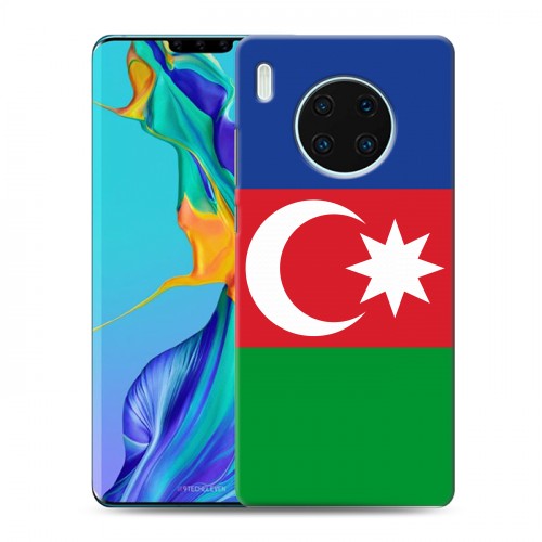 Дизайнерский пластиковый чехол для Huawei Mate 30 Pro Флаг Азербайджана