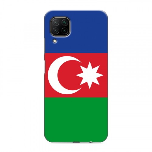 Дизайнерский силиконовый с усиленными углами чехол для Huawei P40 Lite Флаг Азербайджана
